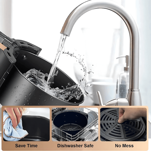 قلاية هوائية 6 لتر - تطيب كلشي بدون زيت دات سعة عائلية