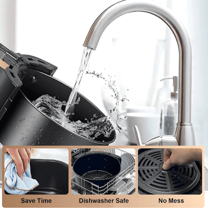 قلاية هوائية 6 لتر - تطيب كلشي بدون زيت دات سعة عائلية